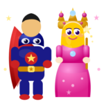 superheroes and princesses