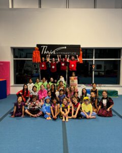 thrive gymnastics aurora ontario halloween costume party all gymnasts