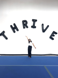 gymnast celebration thrive balloons