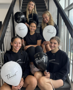 thrive team balloons stairs